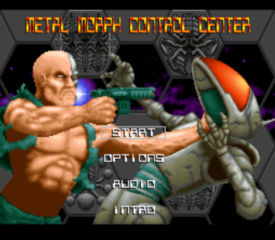 Metal Morph Control Center Title Screen